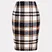 High Waisted Plaid Skirt